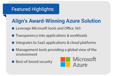 Featured Highlights - Align's Azure Solution