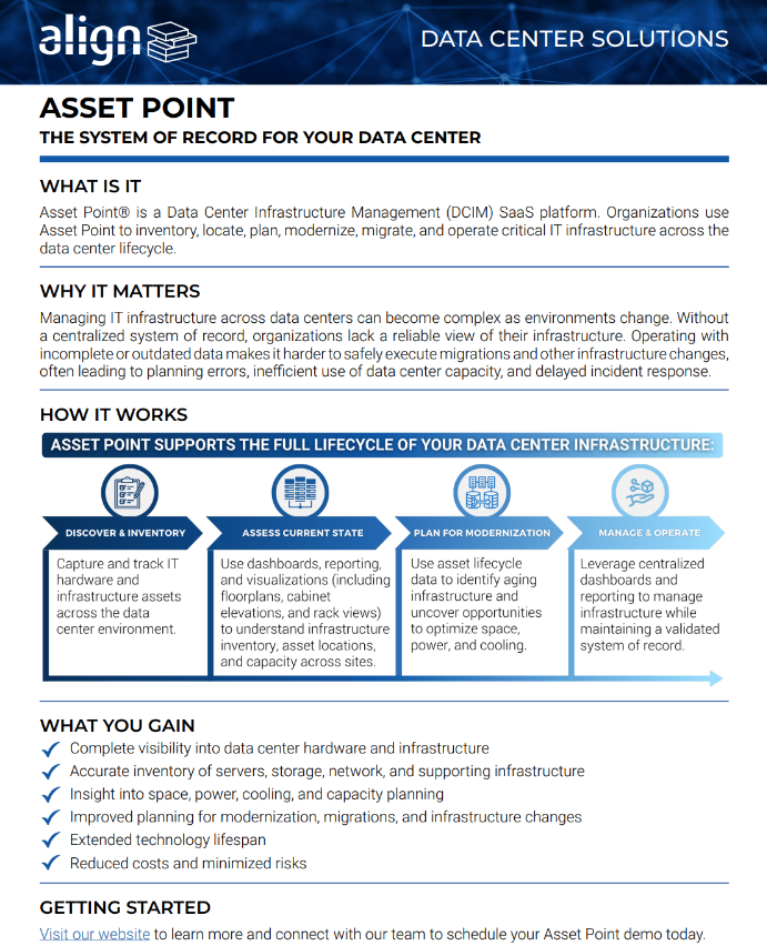 Asset Point DCIM Data Sheet