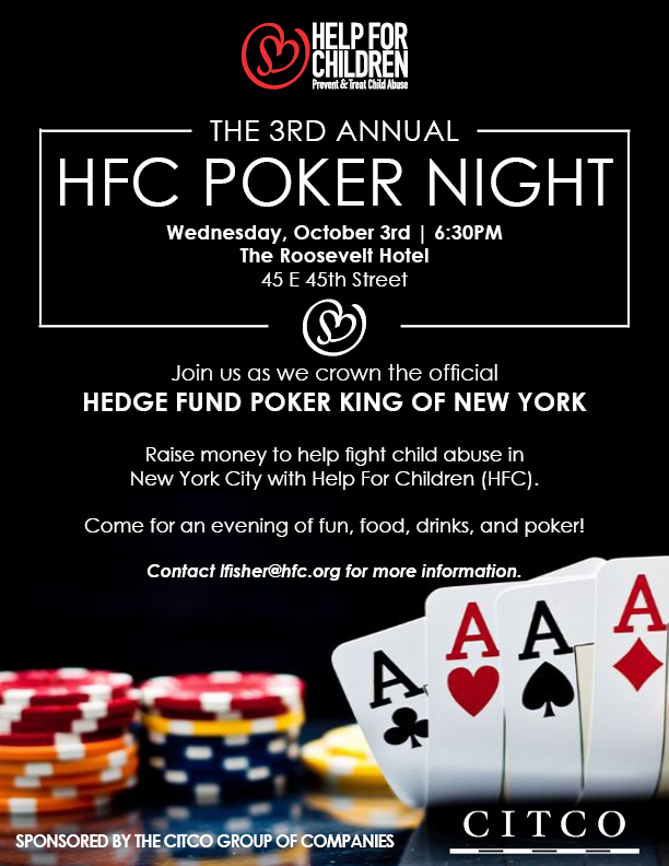 3rd Annual Hedge Funds Care Poker Tournament